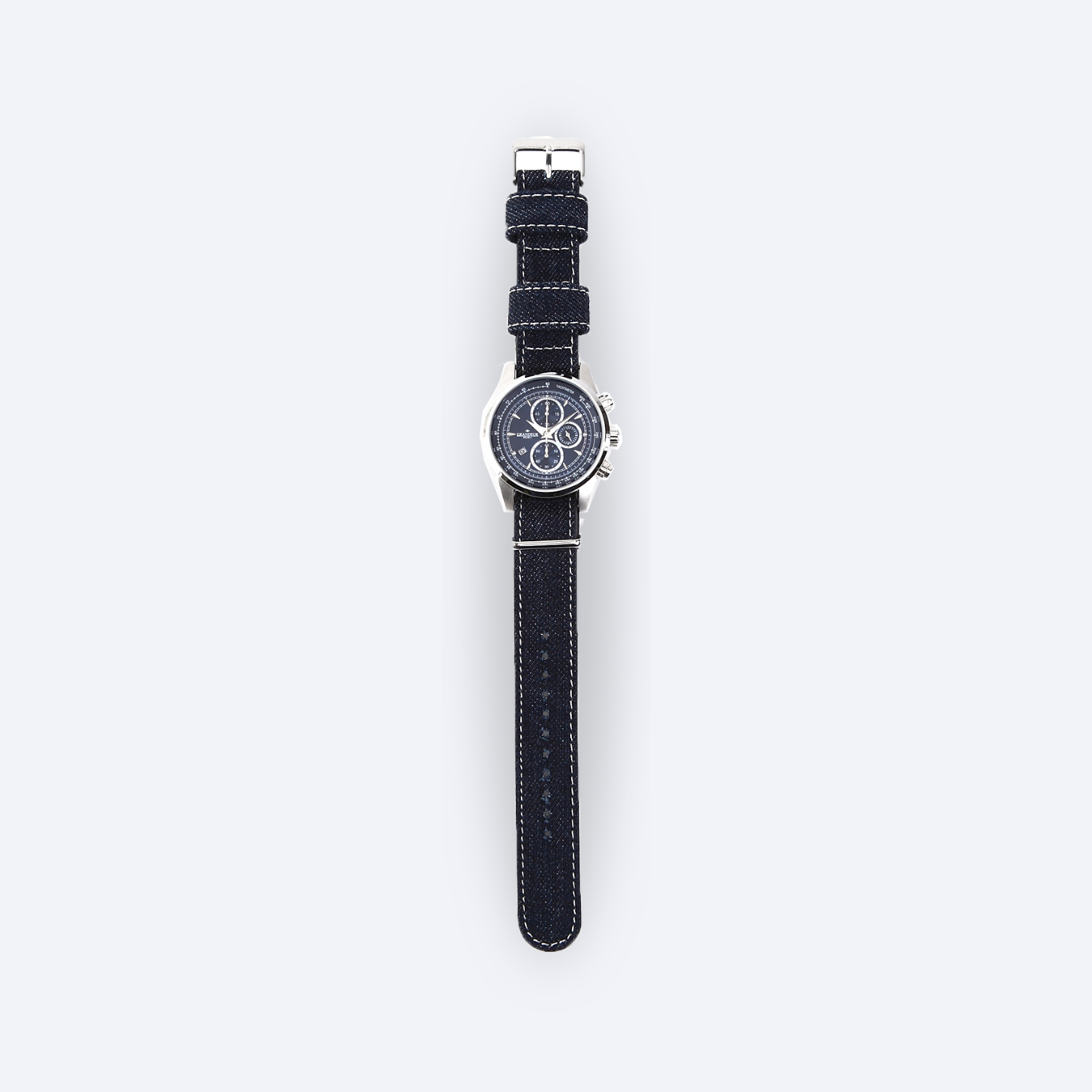 GRANDEUR Plus Second Chronograph Denim NATO Strap