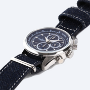GRANDEUR Plus Second Chronograph Denim NATO Strap