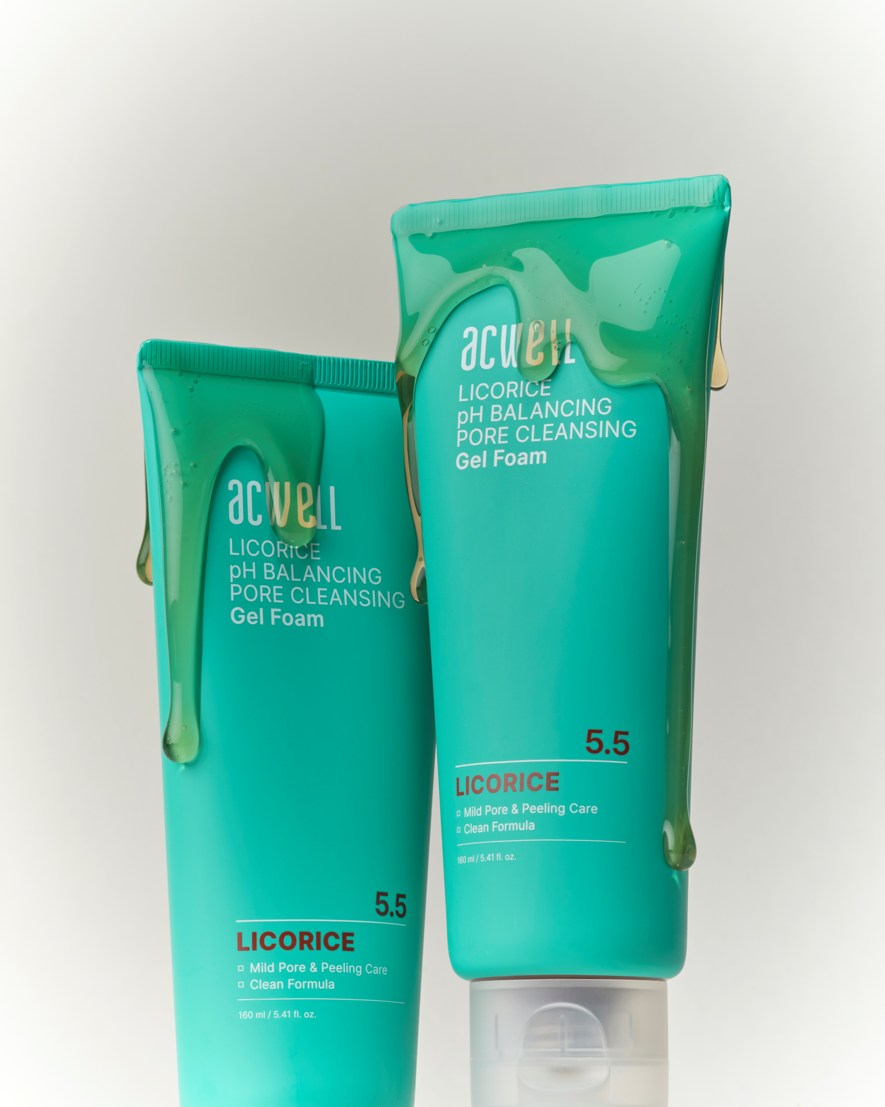 ACWELL Licorice pH Balancing Pore Cleansing Gel Foam 160ml