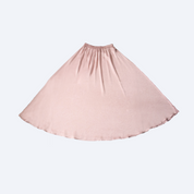 Satin Silk Circle Skirt - Light Pink