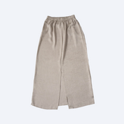 Textured Satin Pencil Skirt - Grey